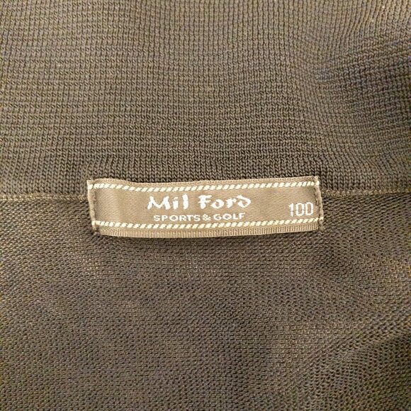 Mil Ford Sports & Golf Retro Zip Polo Sweater - Unique & Stylish - Picture 3 of 3